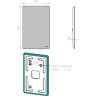 Зеркало LEMARK ECOSMO 50х80 см LM50Z-Ecos